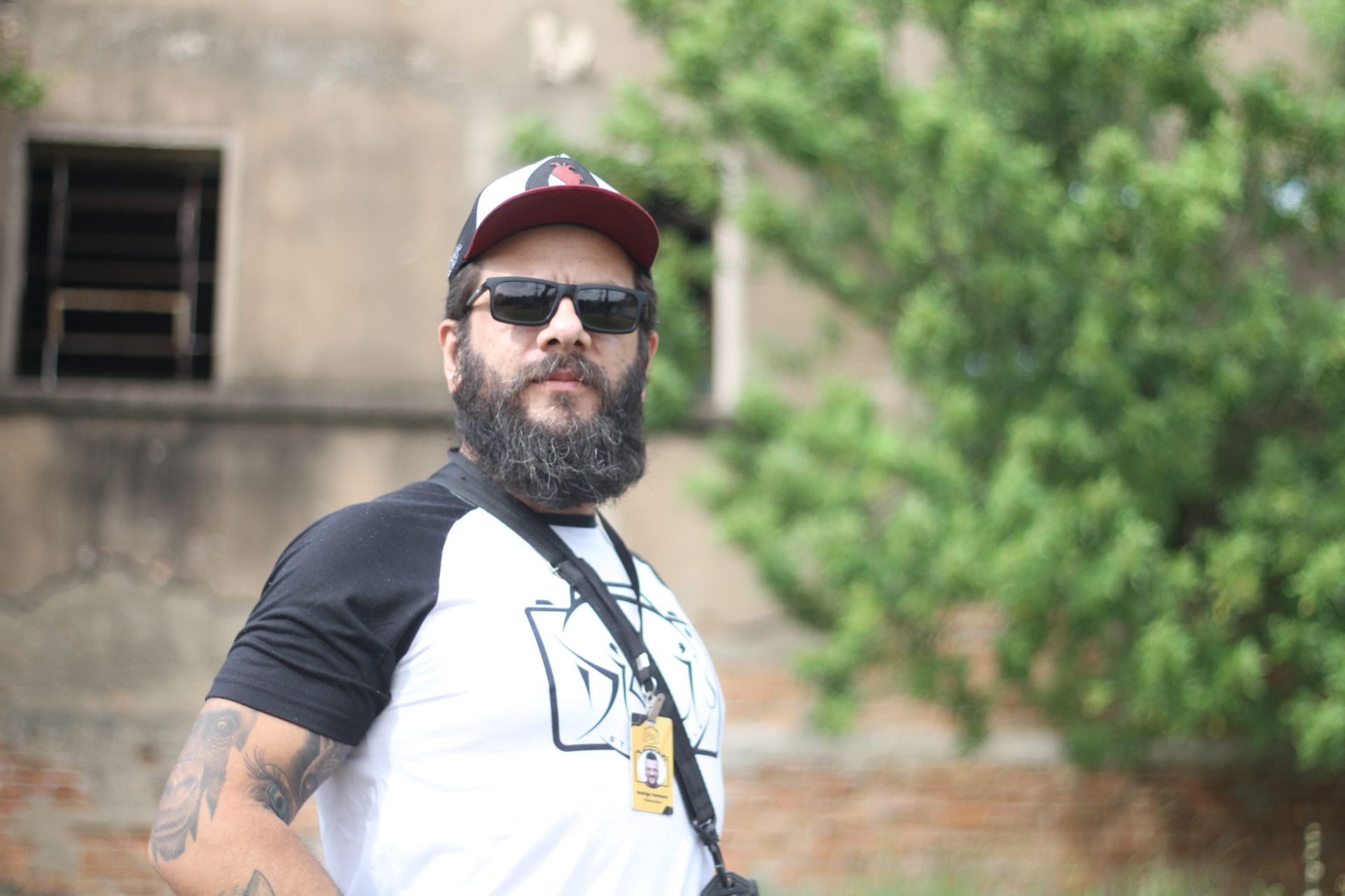 Rodrigo Fontoura registrando a cidade de Esteio para o portal Eu Amo Esteio